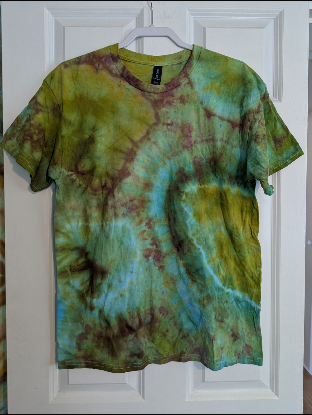 Tie-Dye Short Sleeve Tee Geode Green & Blue